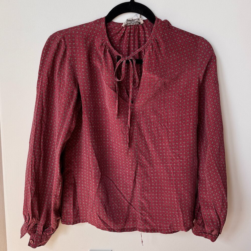 Vintage 100% Silk Blouse